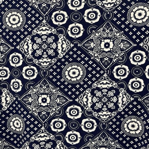 Talbots LP Large Petite Jersey Wrap Maxi Skirt Bandana Print Stretch Womens - Picture 10 of 13